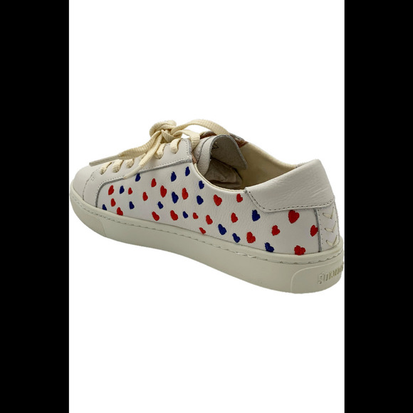 Soludos Lace-Up Ibiza Sneakers Queen of Hearts White - Medium - Picture 2 of 3
